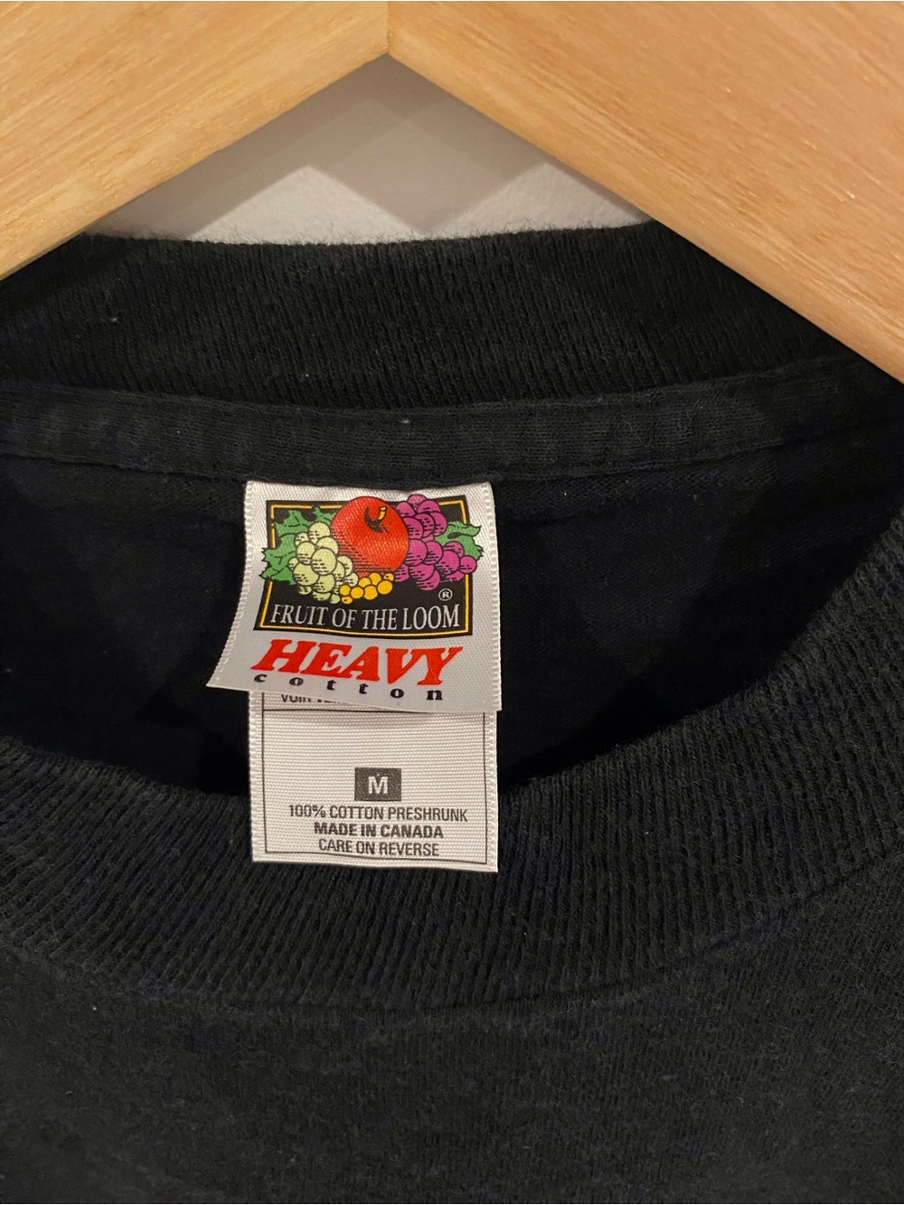 Vintage Fruit of the Loom Black Canadian Northern Wilderness Graphic Tee - Picture 2 of 3